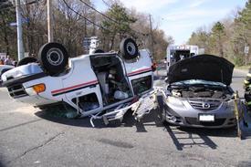 3 vehicle MVA with Rollover 4-15-10